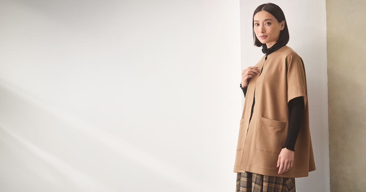 カタログ掲載美品　レリアン9号　 シアー素材レイヤードの涼しげなワンピース レリアン9月コレクション