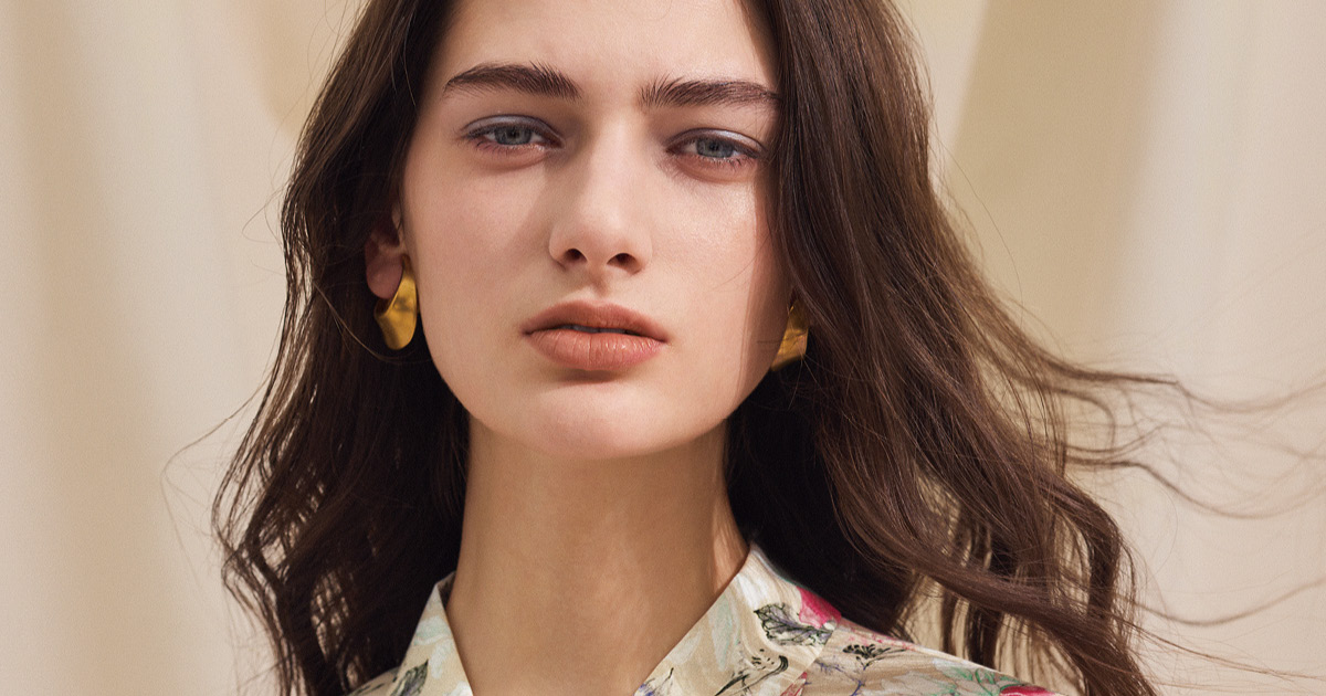 レリアン　ロシヤスプルミエール　11号 ROCHAS ロシャス プルミエール Leilian レリアン ブラウス 総柄