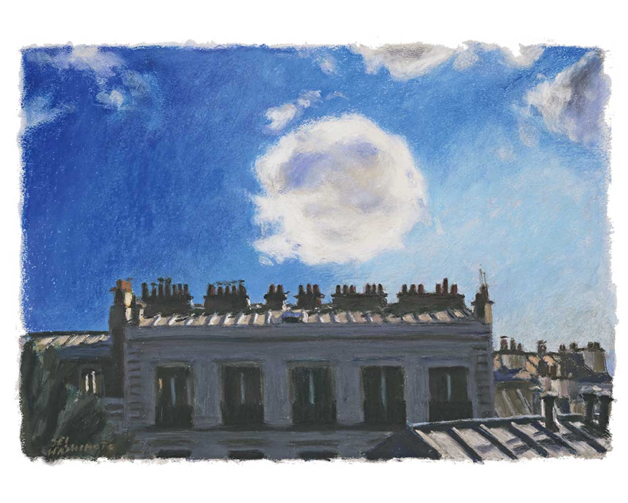 タッキーさん専用 橋本清一 セイハシモト 直筆パステル画 レリアン